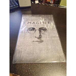 Banksy Imagine Featuring John Lennon Metal Tin Sign 8" x 12" Street Art Decor